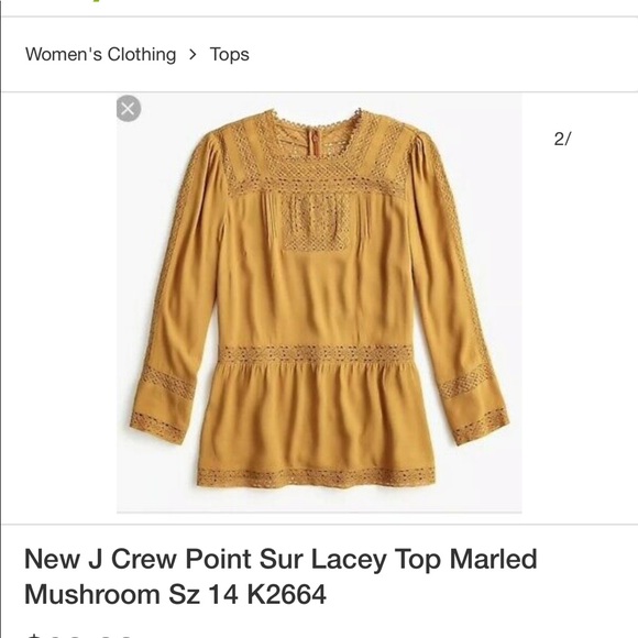 J. Crew Tops - J. Crew😍NWT Point Sur top. 8